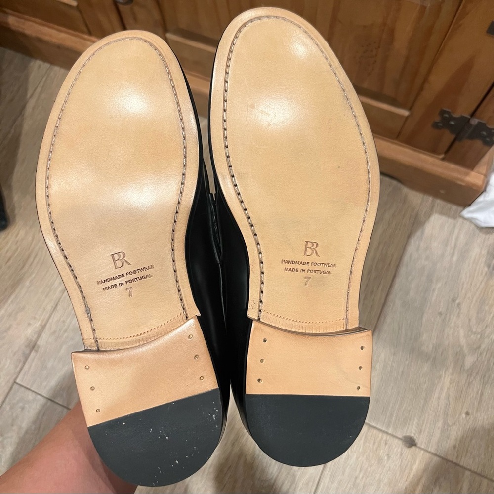 BANANA REPUBLIC LEATHER "NAVARRE PENNY LOAFER" MEN'S SIZE 7 WOMEN'S 8.5 - Picture 10 of 14